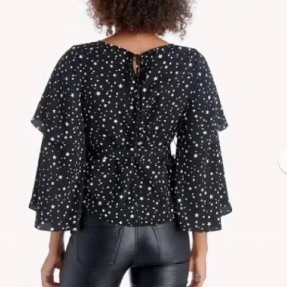 J.O.A‎ Los Angeles Stars Ruffle Blouse size s - Picture 2 of 11